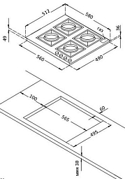 Варочная панель Korting HG 661 CTGB