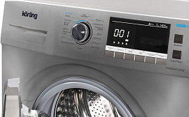 Техника Korting в ванной. Стиральная машина с паром KWM 58LS1297 и сушильная машина KD 60L97