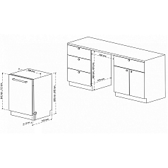 Встраиваемая посудомоечная машина Korting KDI 60898 I