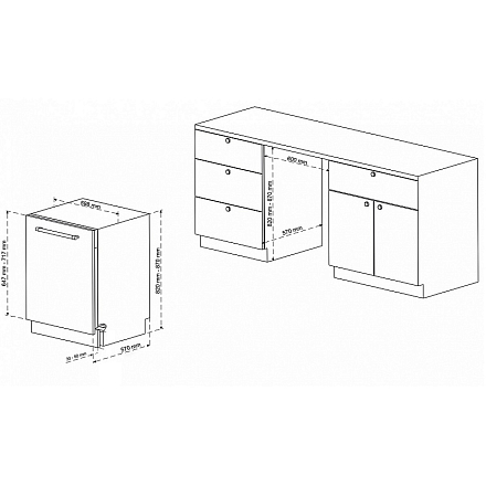Встраиваемая посудомоечная машина Korting KDI 60898 I preview 2