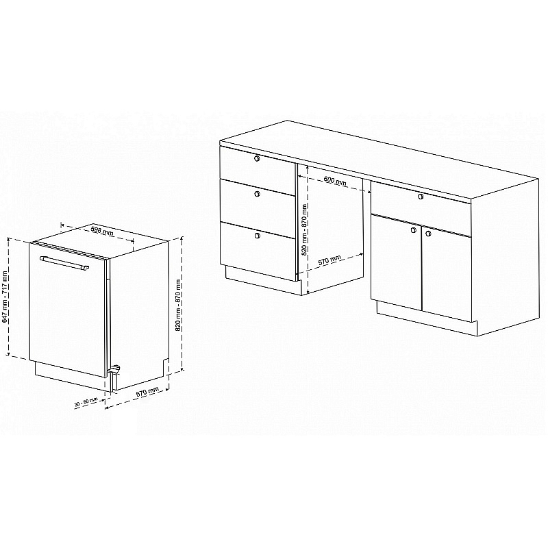 Встраиваемая посудомоечная машина Korting KDI 60898 I preview 2