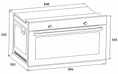 Электрический духовой шкаф korting okb 10809 cri