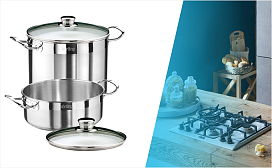 Набор профессиональной посуды Korting в подарок!