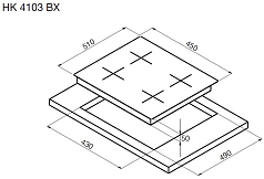 Варочная панель Korting HK 4103 BX