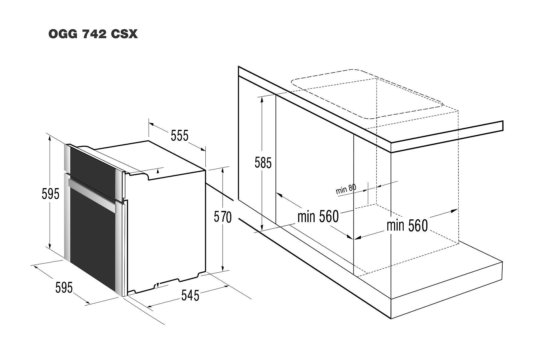 Духовой шкаф Korting OGG 742 CSX PRO preview 2