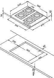 Варочная панель Korting HG 631 CTRI