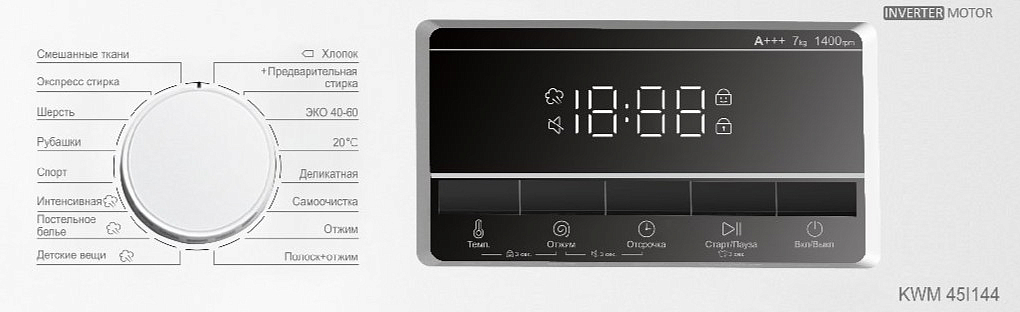 Стиральная машина Korting KWM 45I144 preview 2