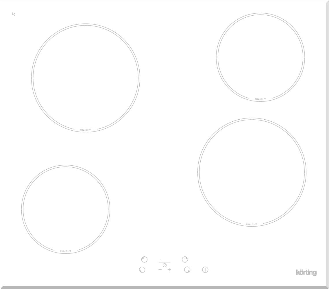 Варочная панель Korting HK 60001 BW preview 1