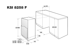 Встраиваемый морозильник Korting KSI 8258 F