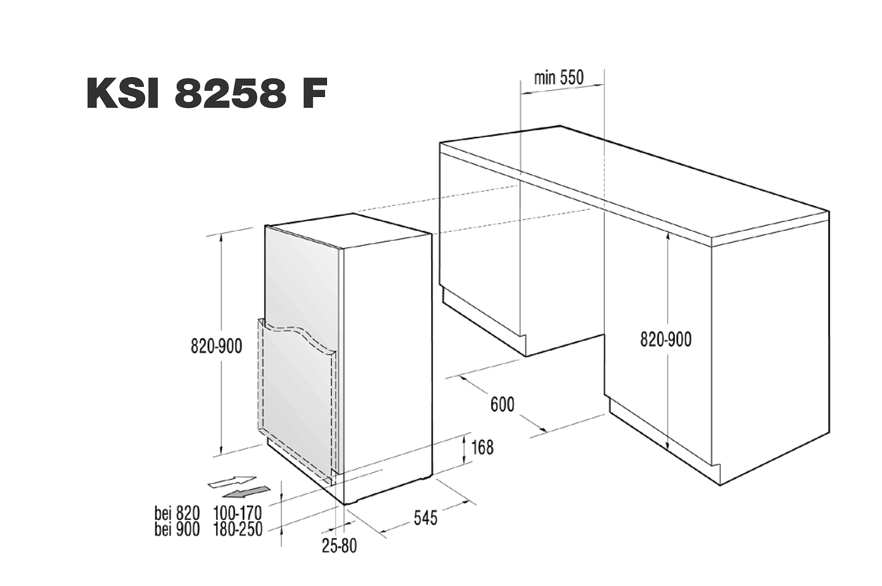 Встраиваемый морозильник Korting KSI 8258 F preview 2