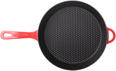 Чугунная сковорода с крышкой Korting K 1228 R