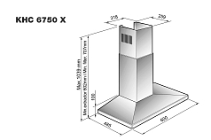Вытяжка Korting KHC 6750 X