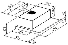 Встраиваемая вытяжка Korting KHP 6214 GW