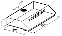 Вытяжка Korting KHT 5230 W