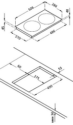 Варочная панель Korting HK 32033 BW