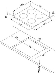 Варочная панель Korting HIB 64750 B Smart