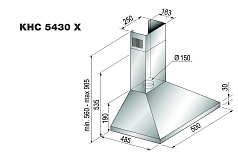 Вытяжка Korting KHC 5430 X