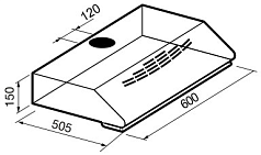 Вытяжка Korting KHT 6230 W
