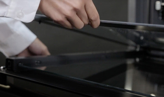 Тройное остекление дверцы