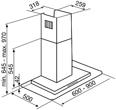 Вытяжка Korting KHC 6956 X