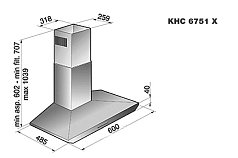 Вытяжка Korting KHC 6751 X
