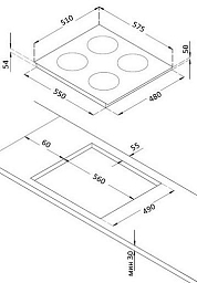 Варочная панель Korting HI 64021 X