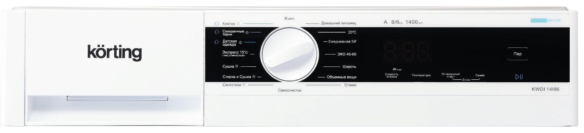 Встраиваемая стиральная машина с сушкой Korting KWDI 14I96 preview 6