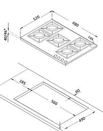 Варочная панель Korting HGG 7835 CTW
