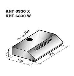 Вытяжка Korting KHT 6330 X
