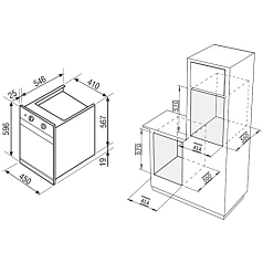 Духовой шкаф Korting OKB 4604 CGRN